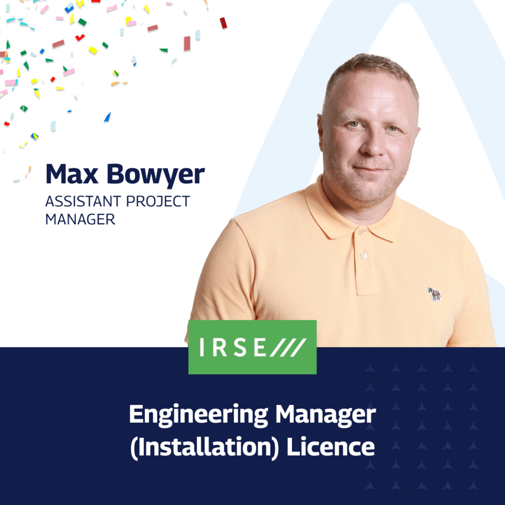 Amaro - Max Bowyer - IRSE Engineering Manager (Installation) Licence